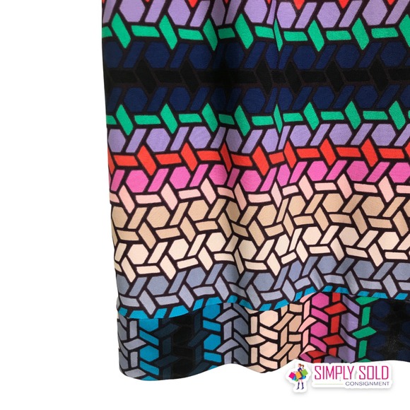 Trina Turk Women Macee Shift Dress Sleeveless Multicolor Stretchy Round Neck 4/6 - Picture 6 of 10